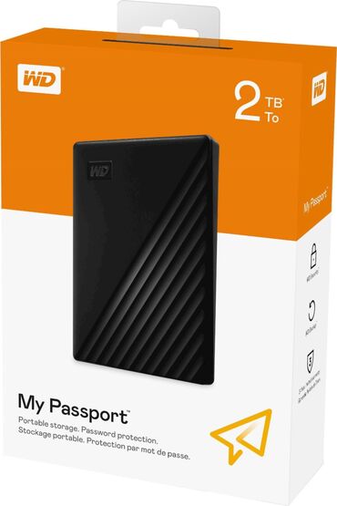 Жёсткие диски (HDD): Внешний Жёсткий диск (HDD) Western Digital (WD), 2 ТБ, Новый