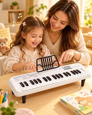 oyuncaq evler: Uşaq üçün elektron mini fortepiano – Little Pianist - 32 klavişli — 3