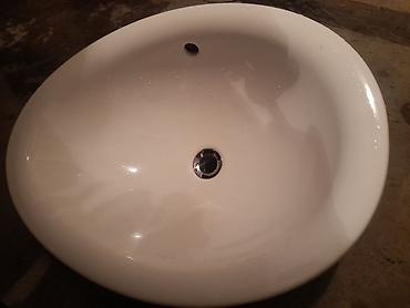 Дом и сад: • Oval formalı şaquli üstəqoyma (countertop) lavabo • Material: ağ — 4