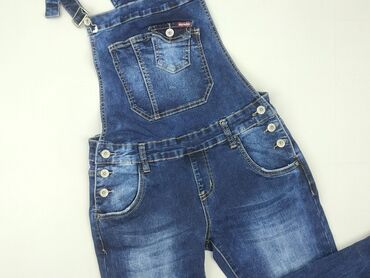 spodnie damskie ogrodniczki jeans: S (EU 36), condition - Very good