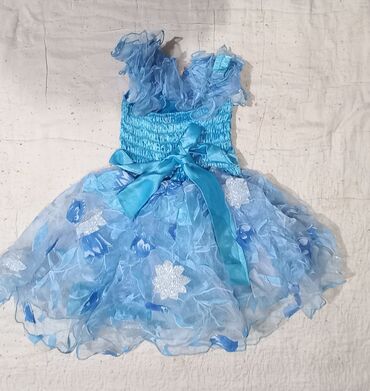 одежда для девочек: Детское платье, цвет - Синий, Новый