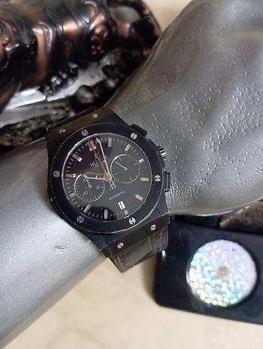 3 d saat: Hublot Big Bang (Genève) avtomatik kişi qol saatı - Korpus: mat qara — 2