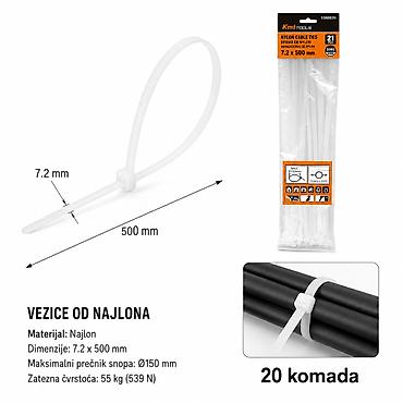 KMT Kablovska vezica beli 9368026 Bele vezice od najlona za na lalafo.rs KMT Kablovska vezica beli 9368026 Bele vezice od najlona za