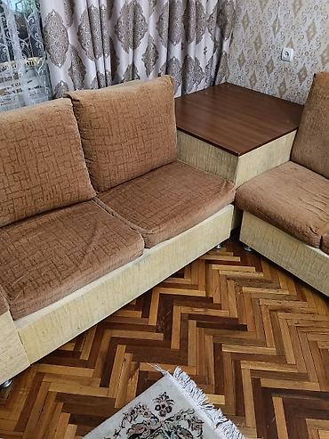 Künc divan dəsti - Tərkibi: 3 əsas moduldan ibarət L formalı künc