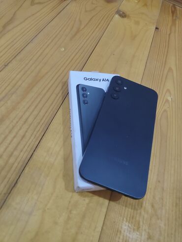 Samsung: Samsung Galaxy A14, Б/у, 128 ГБ, цвет - Черный, 1 SIM, 2 SIM