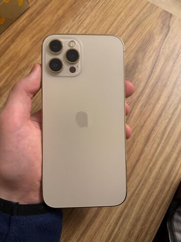 iphone 12 pro max qiymeti: IPhone 12 Pro Max, 256 GB, Qızılı, Face ID