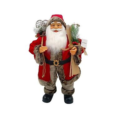 set posteljine: DEDA MRAZ 80CM CRVENI – novogodišnji motiv Opis: Dekorativna figura — 1