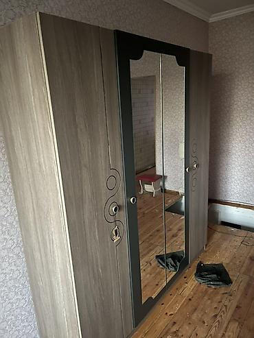 qapi demir qapi seyf qapi: Salam Geniş paltar şkafı – 4 qapılı, güzgülü dizayn Cooox Az İsdifade — 6