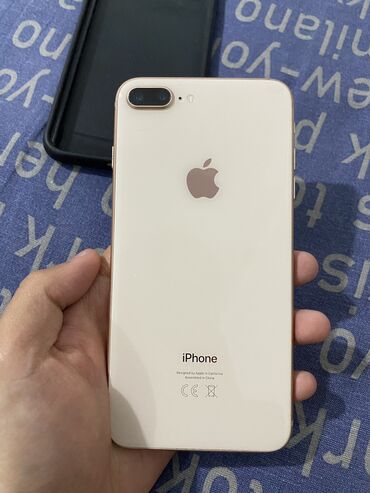 Apple iPhone: IPhone 8 Plus, Б/у, 64 ГБ, Розовый, Чехол, 78 %