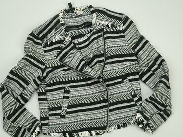 czarne bawełniany t shirty: Windbreaker jacket, H&M, S (EU 36), condition - Very good