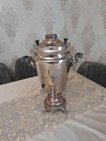 Samovar – klassik kömür/odunla işləyən metal çay dəmləmə qurğusu - lalafo.az -da Samovar – klassik kömür/odunla işləyən metal çay dəmləmə qurğusu -