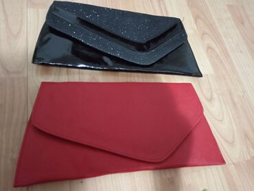 beli komplet sako i pantalone: Crvena i crna - pismo torbice