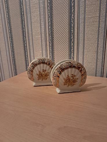 hədiyyəlik qutu: Porcelen peçetə tutacağı dəsti (2 ədəd) - Material: yüksək — 1
