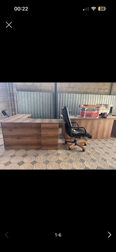 список офисной мебели: Комплект офисной мебели, Новый, Шкаф, ДСП, Самовывоз, цвет - Коричневый