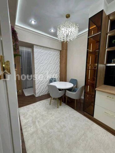 квартира в бишкеке с подселением: 2 бөлмө, 57 кв. м, Элитка, 4 кабат, Дизайнердик ремонт