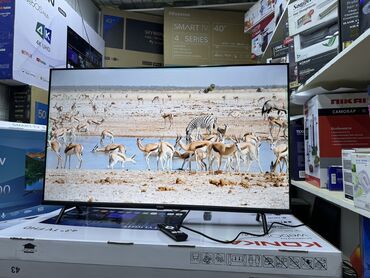 Телевизоры: Телик Телевизоры Ясин 43G11K Андроид гарантия 3 года, доставка — 4