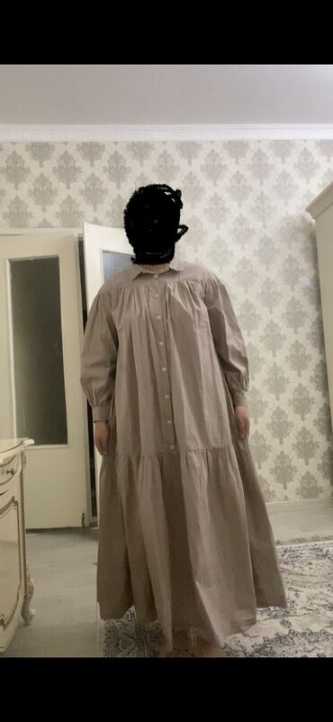 длинные вечерние платья из бархата: Күнүмдүк көйнөк, Узун модель, Аял көйнөгү - эркек көйнөгү, 4XL (EU 48)
