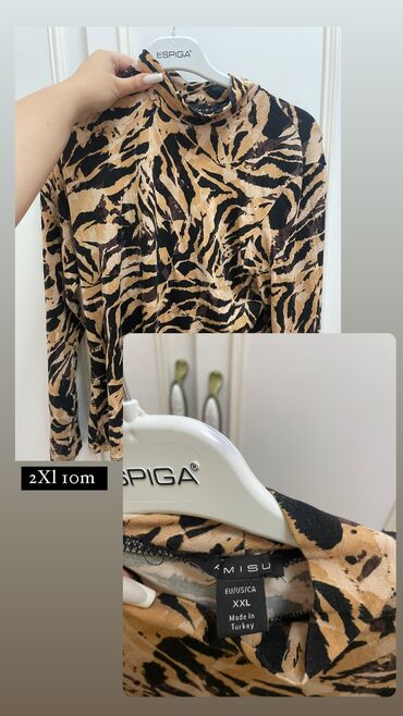 i̇pək qadın bluzkaları: XL (EU 42)