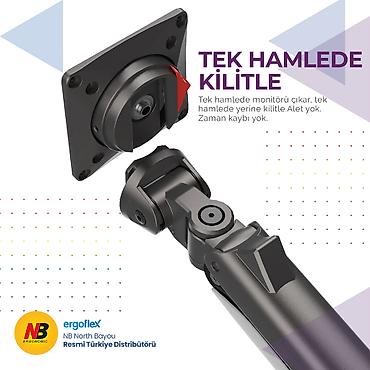 monitor arm: Monitor ARM NB Ergonomic D9C Gaming / Dual – böyük, geniş (Ultrawide) — 7