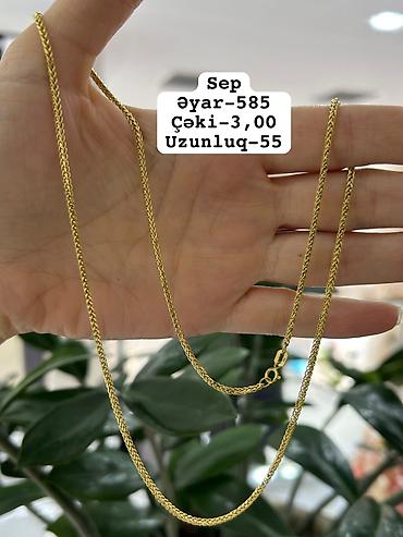 Zərgərlik dəstləri: Dəstə daxildir: Boyunbağı, Sarı qızıl, 585 Əyar — 17