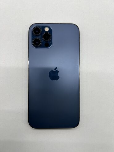 iphone 12 pro 128gb бишкек: IPhone 12 Pro, Колдонулган, 128 ГБ, Көк, 77 %