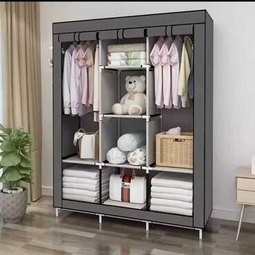 ormari garderoberi: Platneni garderober 3.700 din❤️ Sklopivi prenosivi orman 130x45x175cm