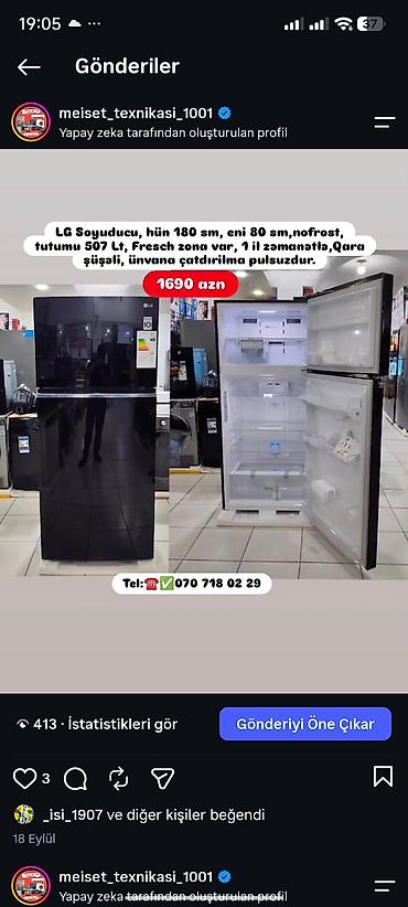 Soyuducular: Anbardan satış Soyuducu modelləri Ünvana çatdırılma pulsuzdur 1) — 25