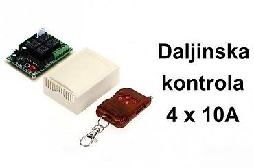 Kuća i bašta: Bežični relejni set 4-kanalni (4 x 10A) sa daljinskim upravljačem — 2