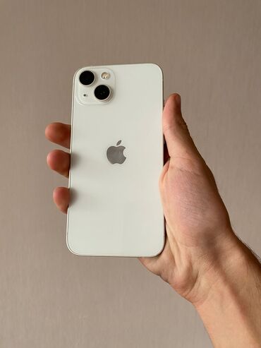 iphon: IPhone 13, 128 ГБ, Белый, Отпечаток пальца