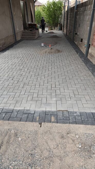 Брусчатка кирпич: Брусчатка кирпич, Для парковки, Бетонная, Прессованная, Новый, Гарантия, Бесплатный выезд, Укладка — 6
