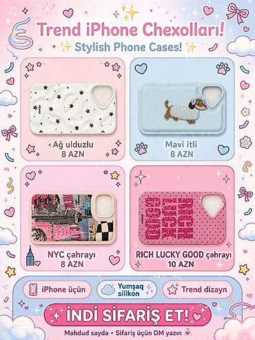 Trend aksesuarları: iPhone üçün yumşaq silikon çexollar və tematik