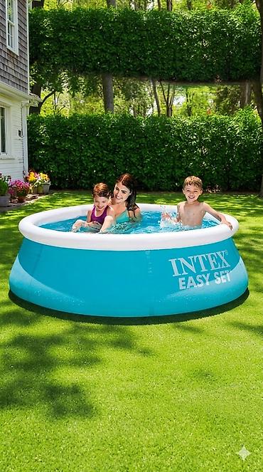 интекс: 🌊 Надувной бассейн + Насос в ПОДАРОК!🎁 — Подарите детям радость! — 1