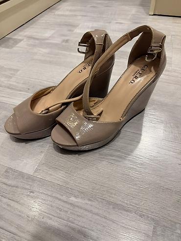apple kemer: GUERRO (Turkey) qadın platformalı sandal - Model: açıq burunlu, wedge — 3