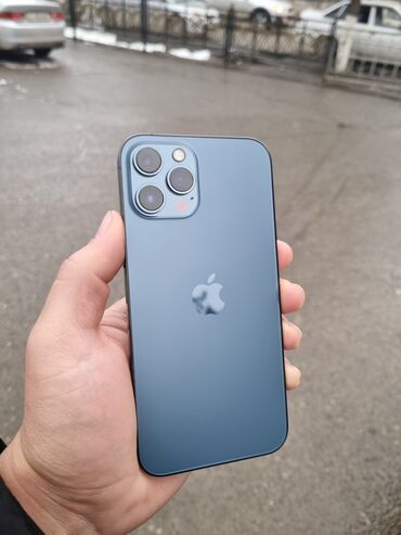 смартфон леново а: IPhone 12 Pro Max, Б/у, 256 ГБ, Pacific Blue, Защитное стекло, Чехол, Кабель, 81 %