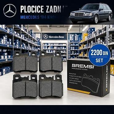 Brake System: MERCEDES 124 PLOCICE ZADNJE SET SWAG BOSCH BREMBO | Plocice zadnje — 1