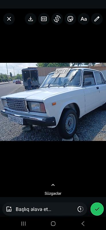 lada vaz 2107: VAZ 2107, ağ rəng, sedan kuzov VAZ 21 07 ILI 2007 IDEAL VEZYETDE — 1
