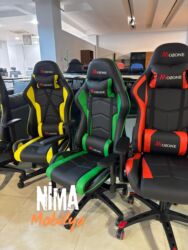 Ofis və oyun kresloları: Yeni, Təkərli, Qolları tənzimlənir, Dəri — 8