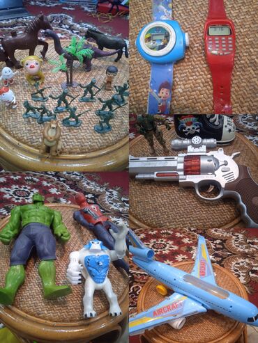 Игрушки: Набор детских игрушек, разнотипный микс. Состав: - Машинки и — 7