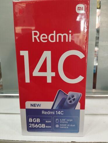 Redmi 14C smartfonu, 8GB RAM və 256GB daxili yaddaşa malikdir. 6.88