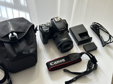 фотокамера canon powershot sx410 is black: Canon 200D + 18-55 STM TƏCİLİ SATILIR, İdeal vəziyyətdədir, heç bir
