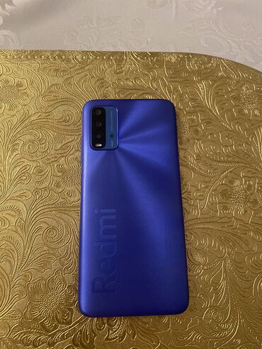 Xiaomi: Xiaomi Redmi 9T, 64 GB, rəng - Göy, 
 Qırıq, Barmaq izi, İki sim kartlı