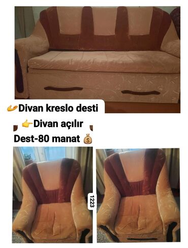 Divan və kreslo dəstləri: Fikri ciddi olan aliciya endirim edilecek