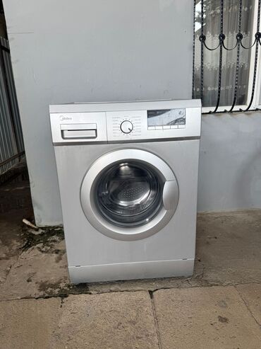 Midea ön yükləməli paltaryuyan maşın - Korpus rəngi: gümüş -