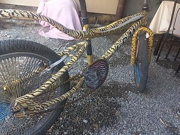 yayda gəzinti ucun araba: Uşaq/BMX tərzində velosiped – pələng naxışlı xüsusi dizayn. - — 2