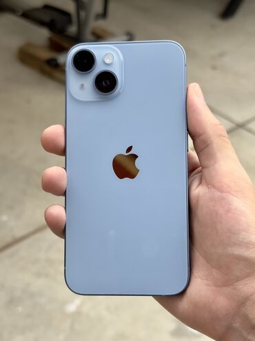 Apple iPhone: IPhone 14, 128 GB, Mavi, Zəmanət, Face ID, Sənədlərlə