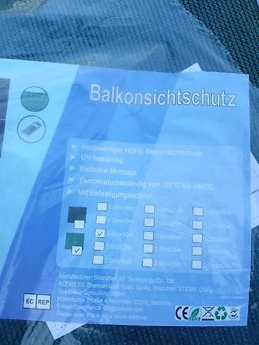 dekoracija za terasu: Balkonska zaštitna mreža za privatnost (Balkonsichtschutz) - — 4