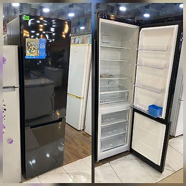 rengli printer: Indesit soyuducu (alt dondurucu ilə), qara rəng - Şaquli dizayn — 1