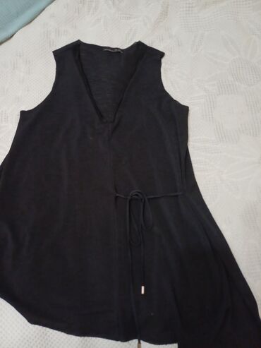 джинсовая сарафан: Детское платье, цвет - Черный