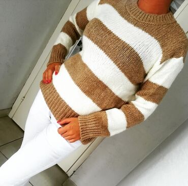 prodaja trenerki iz turske: S (EU 36), Casual cut sweaters, Striped pattern