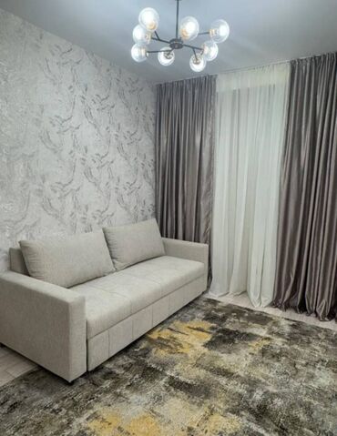 квартира кыз аскер: 1 бөлмө, 39 кв. м, Элитка, 7 кабат, Евроремонт